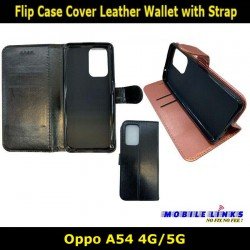 Flip Case Cover Leather Wallet with Strap For Oppo A54 4G/5G CPH2195 Slim Fit Look